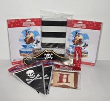 NEW "Pirate Treasure" Themed Birthday Party Supplies Decorations Kit - 10 Piece