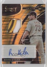 2022 Panini Select Rookie Jersey Orange Pulsar Prizm 2/15 Reiss Knehr Auto 1b8