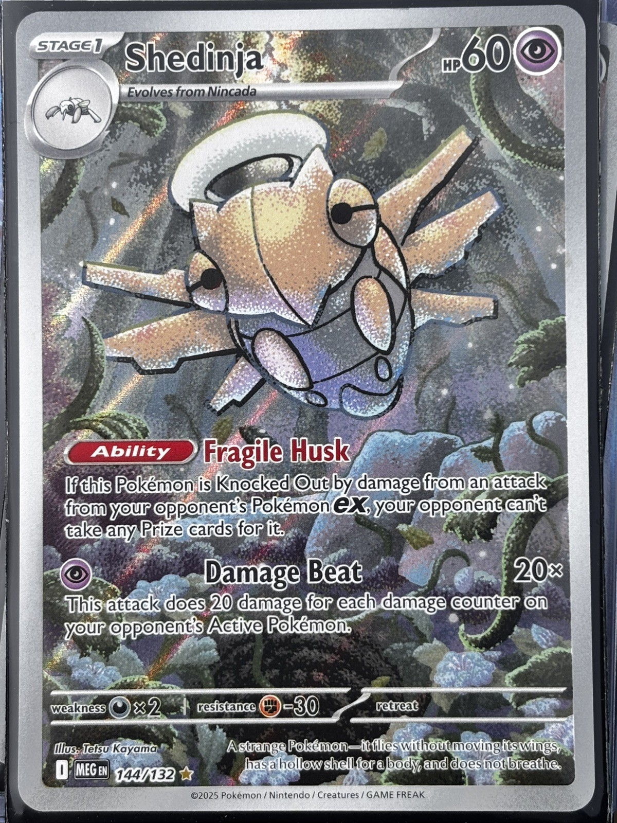 Pokémon Mega Evolution Shedinja Illustration Rare 144/132 NM