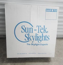 Sun-Tek 22.5" x 22.5" Bronze Frame Fixed Self Flashing Deck Mount Clear Skylight