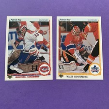 1990-91 Upper Deck - Patrick Roy #153 & #496 Montreal Canadiens