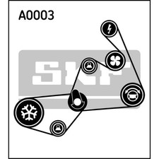 SKF Keilrippenriemensatz für VW Passat Variant 3B6 3B5 3B3 3B2 Audi A4 Avant