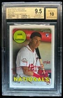 2018 Topps Heritage Juan Soto Real One Auto High Number RC Red Ink #/69 BGS 9.5