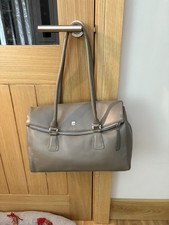 Storm London Large Grey Faux Leather Shoulder Bag New