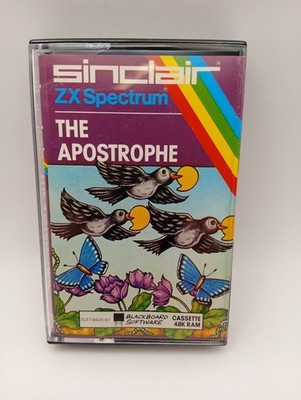 The Apostrophe - Blackboard Software - ZX Spectrum 48k - getestet - sehr guter Zustand