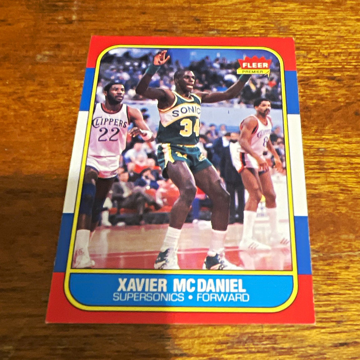 Fleer 1991 Fleer Premier Basketball Xavier McDaniel SuperSonics #78 Base Set