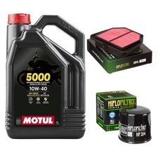 FZ 800 FZ8 Fazer Air Oil Filter Service Kit Motul 5000 10w40 4L Yamaha 2014
