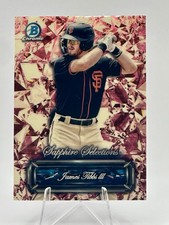 Marketplace image: 2024 1st Bowman Draft Sapphire James Tibbs III True 1/1 Superfractor Dodgers