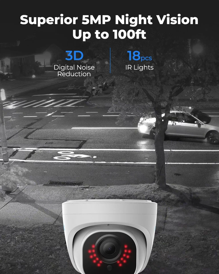 Reolink Telecamera di sicurezza PoE aggiuntiva da 5MP IR Night IP66 D500 - Immagine 2 di 4