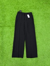 Aritzia The Effortless Pants Crepette Black Wide Leg Trousers Women  s 10 Tall