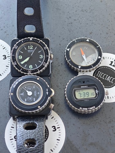 SEIKO CONTRA FIELDMASTER Black PVD - ALL 4 Modules - Bild 2 von 20