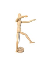 12'' Wooden Artists Manikin, Sketching Drawing Articulated Jointed Mannequin WOW