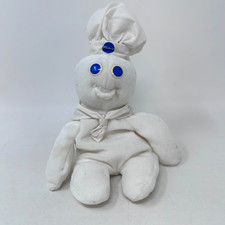 Pillsbury Doughboy Poppin Fresh Plush Dakin Stuffed Animal Bean Bag Mascot 1997