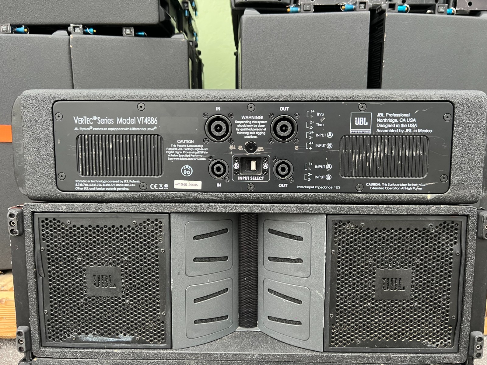 (2) JBL Vertec VT4886 Tri-Amplified 3-Way Line Array Speaker (No Cart ...
