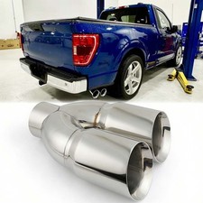 5 Dual 6 Diesel Exhaust Tip 5.00 Stainless Steel Polished Chrome Angle Cut 5 Dual 6 Diesel Exhaust Tip 5.00 Stainless Steel Polished Chrome Angle Cut
