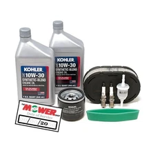 Tune Up Kit for 7000 Series Mower with Air Fuel Oil Filters Spark Plugs and Oil