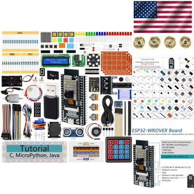 Ultimate Starter Kit: Dual-Core Microcontroller, WiFi & Bluetooth, 122 Projects