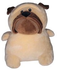 Animal Adventure "Squeeze with Love" Plush Pug Puppy Squishy Huggable Toy Spark