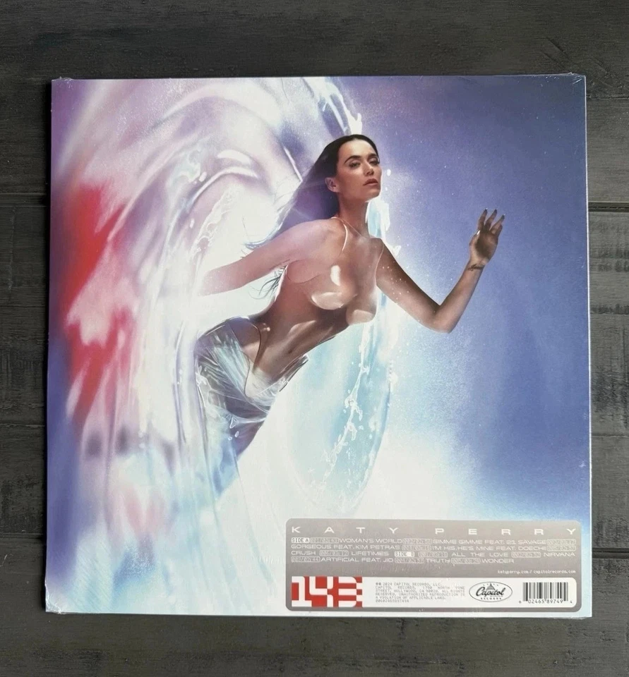 KATY PERRY 143 SILVER VINYL LP SIGNED PHOTO LIMITED EDITION NEW SEALED - Image 3 of 3