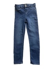 DKNY 8 Skinny Jeans Stretch Dark Wash Blue One Button Closure Jegging 23" Inseam