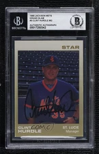 BAS 1988 Star Minor League Managers Clint Hurdle #13 BGS Authentic Auto 0q3