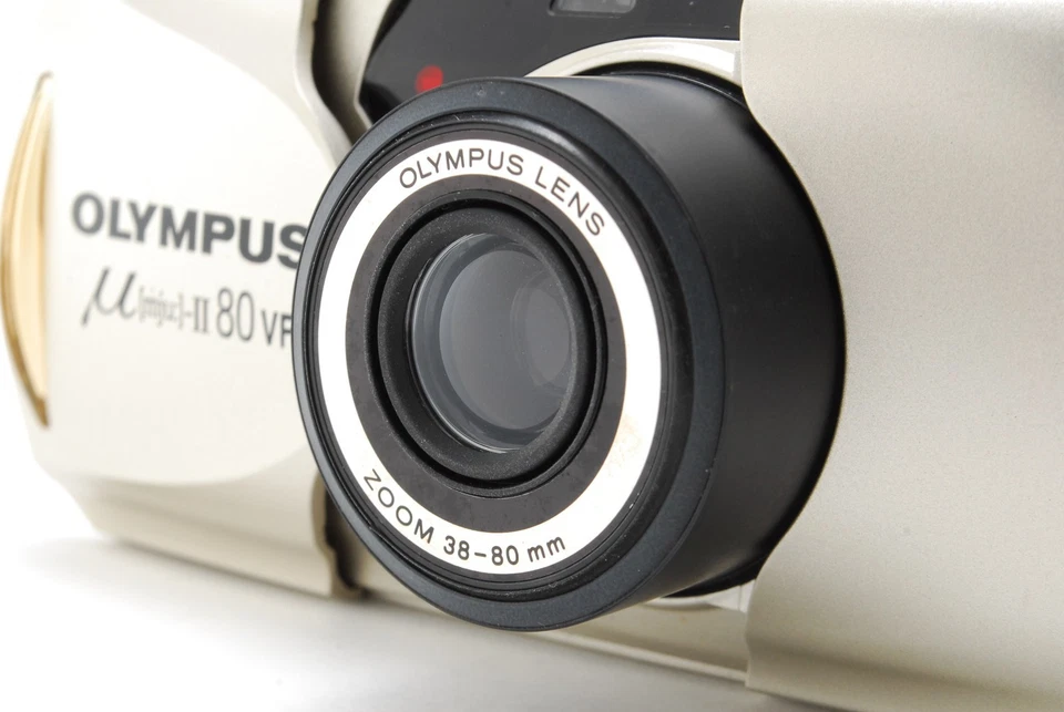 🎦【ПОЧТИ КАК НОВАЯ】Пленочная камера Olympus μ [mju:] II 80 VF Point & Shoot 35 мм из Японии - Изображение 2 из 4