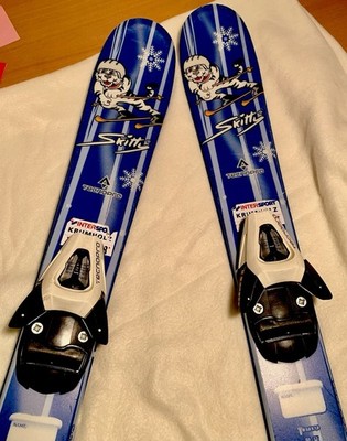 skier kinder,90cm,m.Bindung,blau,TecnoPro,+1 Paar LEKKI Stöcke,sehr gut erhalten