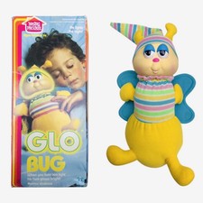 HASBRO GLO WORM FIREFLY 1984 VINTAGE - 11  W BOX Plush Original Tested Glow Bug