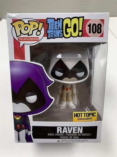 Funko Pop Teen Titans Go! White Raven #108 Hot Topic Exclusive Vaulted w/Protect