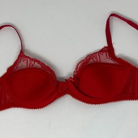 Agent Provocateur Fifi Red Lace Bra 32C