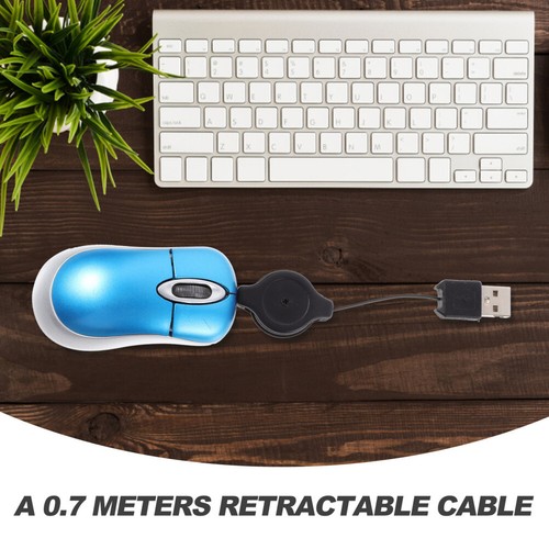 Ergonomic Design USB Optical Mouse With Retractable Cable For PC Use - Picture 12 of 12