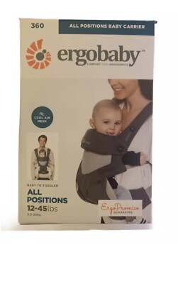 Ergobaby 360 All-Position Baby Carrier Lumbar Support And Cool Air Mesh(12-45lb)