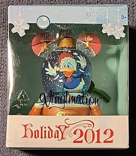 Neu! Versiegelt! Disney VINYLMATION 2012 Urlaub Weihnachten Ornament Donald Duck - Bild 4 von 7