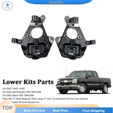 2" Drop Lowering Spindles For 1999-2006 Chevy Silverado GMC Sierra 1500 2WD 4WD