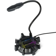 ENHANCE Microphone for PC with USB Plug, Mute Button Compatible with PC, PS5