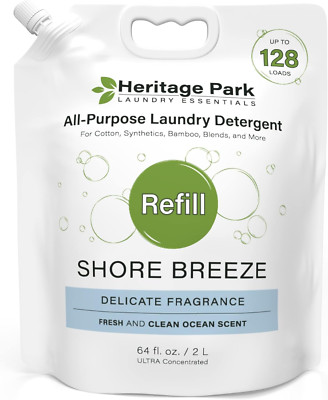Heritage Park All-Purpose Shore Breeze, Lightly Scented, Ph-Neutral Laundry Dete