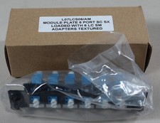 Module Plate 6 Port SC SX Loaded w/ 6 LC SM Adapter Textured L07LCM06AQ/AM