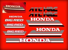 1985 85' honda ATC 250ES Big Red ATC 11pc Set Gas Tank Decals Stickers 250 es