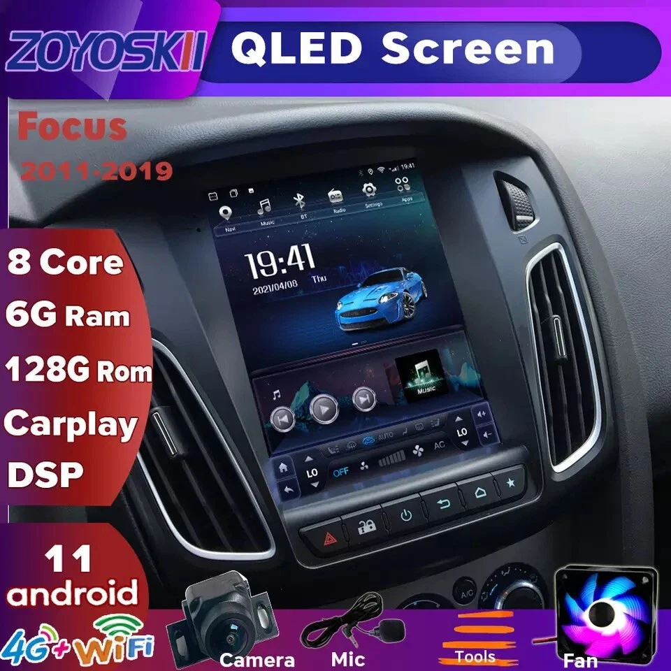 Ford Focus мультимедиа 2013-2016 Ford Focus Android мультимедиа стиль Tesla. - Изображение 2 из 4