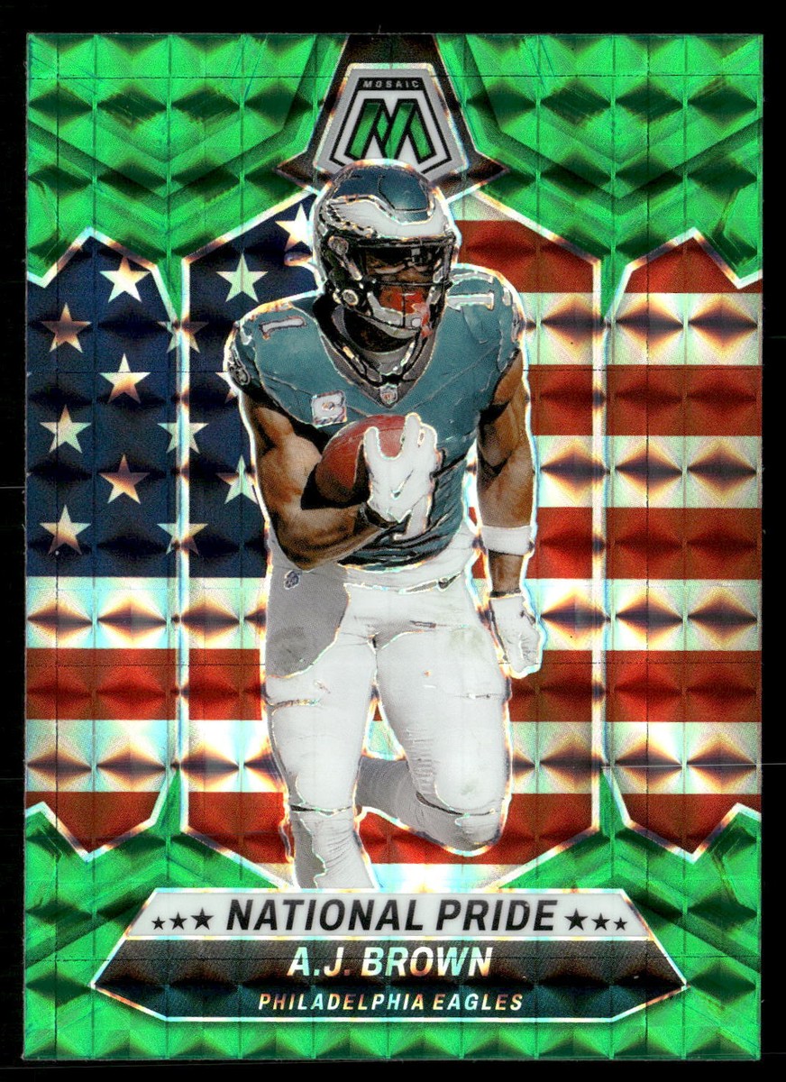 2024 Panini Mosaic #265 A.J. Brown Mosaic Green National Pride | eBay