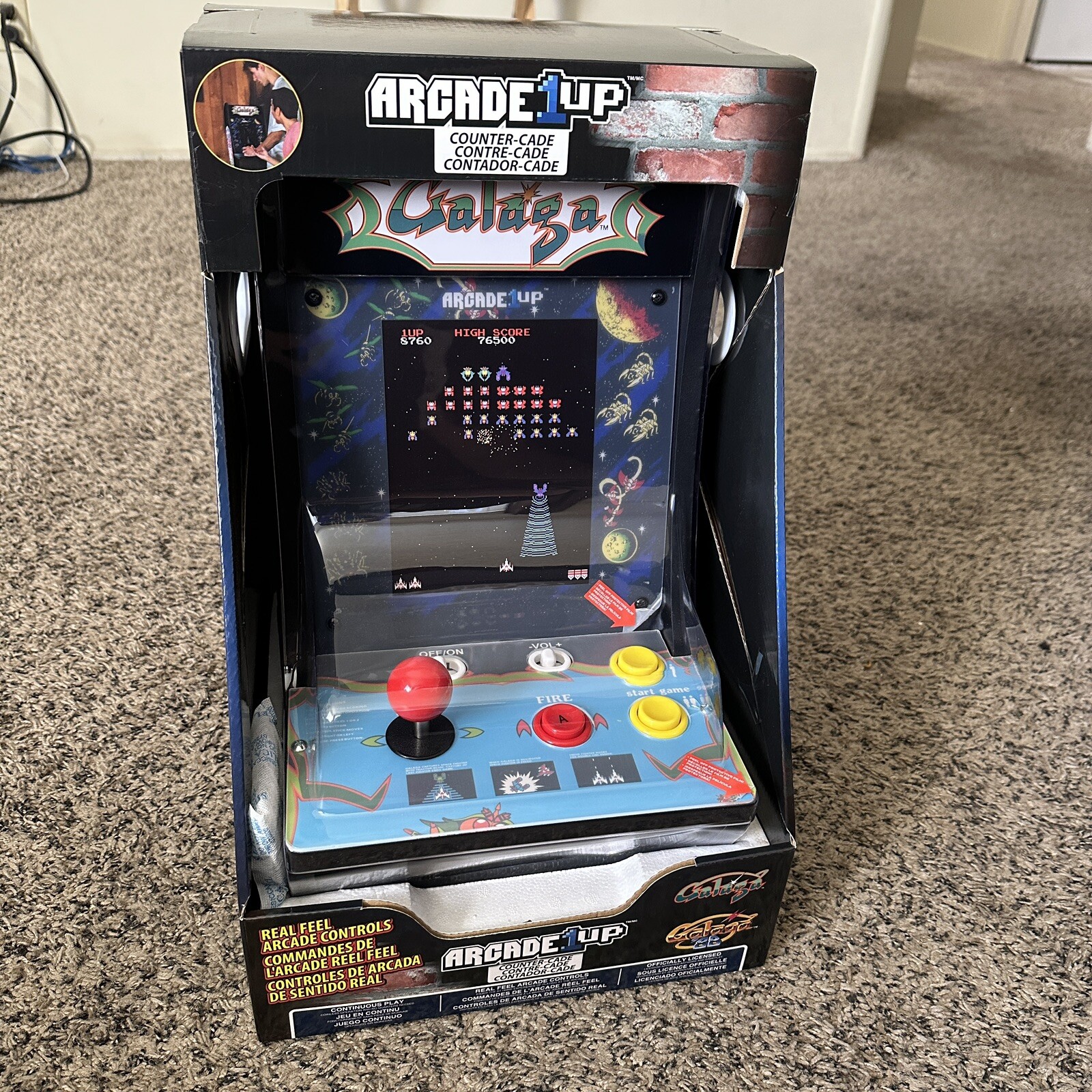 Galaga Countercade Tabletop Arcade Arcade1Up, About 21" Tall Brand