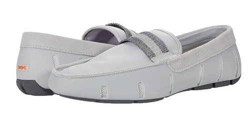 SWIMS Mens Motion Penny Loafers Shoes Timber Wolf/Cabernet 