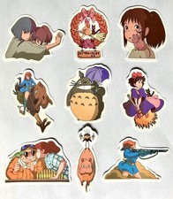 Ghibli Anime Totoro Smile Vinyl Stickers 9 PACK - Glossy Laminated Waterproof