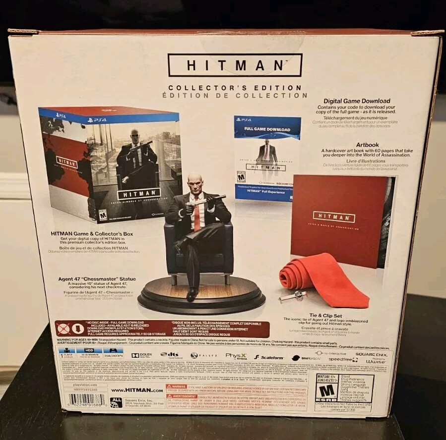 Hitman Steelbook PS4 + Statue Collector 1/6 - Édition Collector PlayStation 4