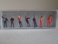 Preiser Bahnpersonal Sbb Modern Uniform Arbeiter Orange 10407 H0 1:87 Ovp 7 Fig