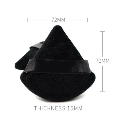 2PCS Triangle Powder Puff Portable Wiederverwendbare Latex Foam Cosmetic Fou BHC