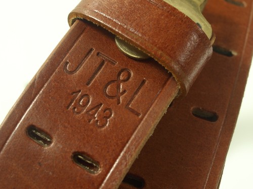 M1 Garand rifle sling PREMIUM JT&L 1943 brass ftgs. (1) M1907 leather REPRO NEW