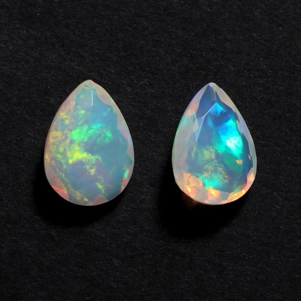 8X5MM/9X6MM/10X7MM AAA ETHIOPIAN WELO FIRE OPAL PEAR CUT FACETED LOOSE GEMSTONE - Image 3 of 3