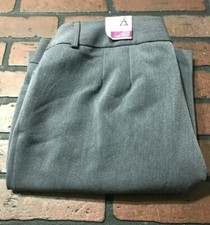 Ashley Stewart Gray Flare Dress Pants Women's Size 12 Average