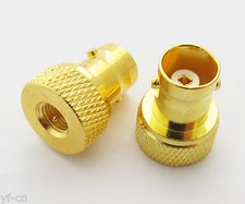50pcs BNC Female Jack to SMA Male Disc RF Coaxial Connector Adapter Gold Plated